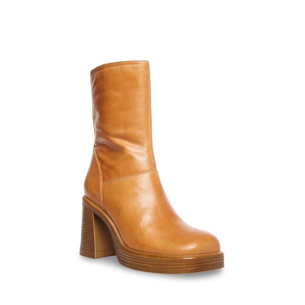 Brand New Steve Madden Caramel Colored Booties